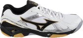 Mizuno Wave Twister 2 Sportschoenen - Maat 41 - Mannen - wit/zwart/zilver/goud