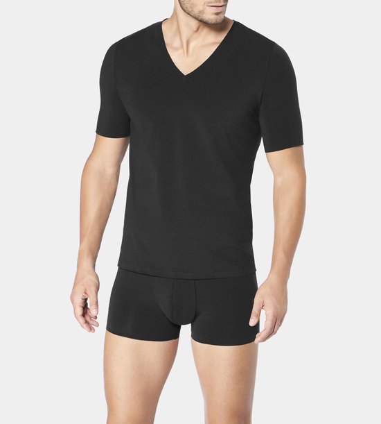 Sloggi Men Zero Feel Heren V Neck Shirt Black Maat S 