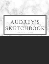 Audrey's Sketchbook: Personalized Marble Sketchbook with Name
