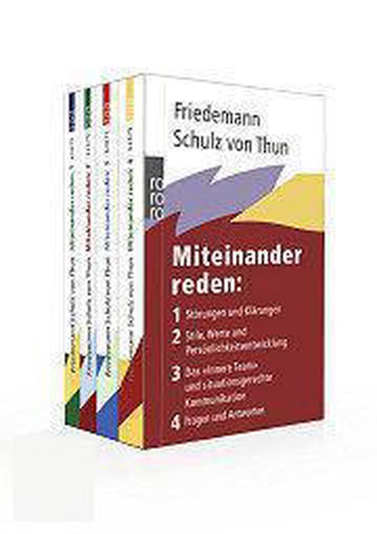 Miteinander Reden Friedemann Schulz Von Thun Miteinander reden 1-4, Friedemann Schulz von Thun | 9783499628757