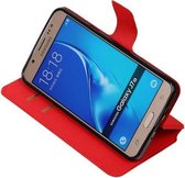 Rood Samsung Galaxy J7 2016 TPU wallet case - telefoonhoesje - smartphone hoesje - beschermhoes - book case - booktype hoesje HM Book