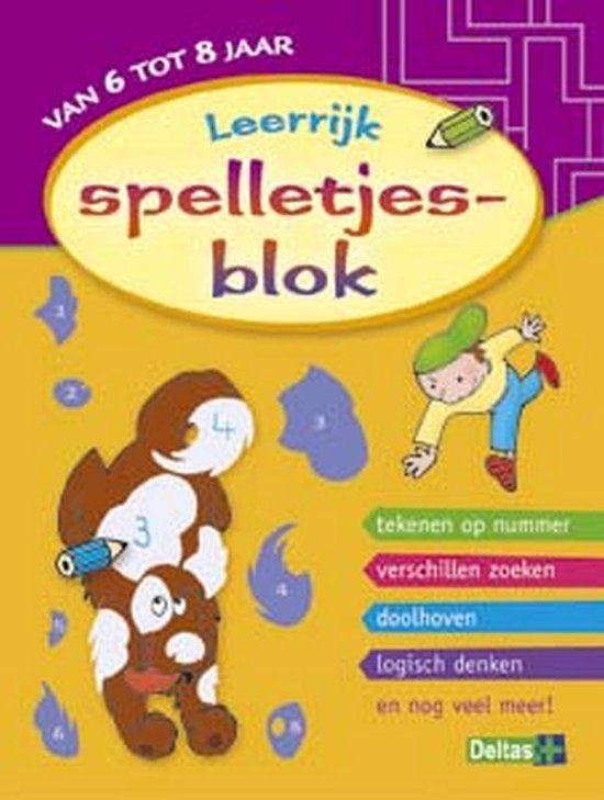 Cover van het boek 'Leerrijk spelletjesblok / van 6 tot 8 jaar'