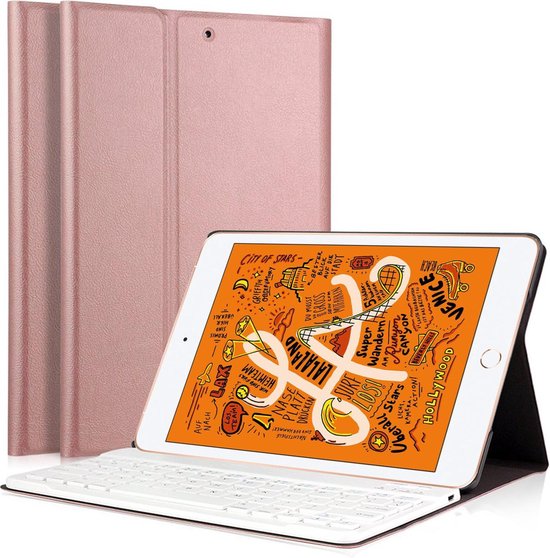 Vermelden verdund mythologie Apple iPad Mini 5 (2019) Hoes - Toetsenbord Hoes met Bluetooth Keyboard  Case Hoesje -... | bol.com