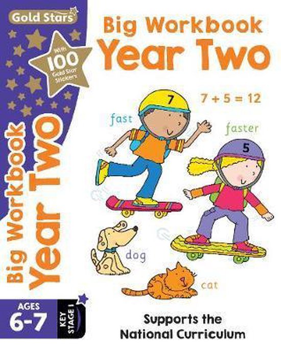 Gold Stars Big Workbook Year Two Ages 6-7 Key Stage 1 - cover