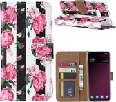 Hoesje voor Samsung Galaxy S10 - Book Case - Pioenroos