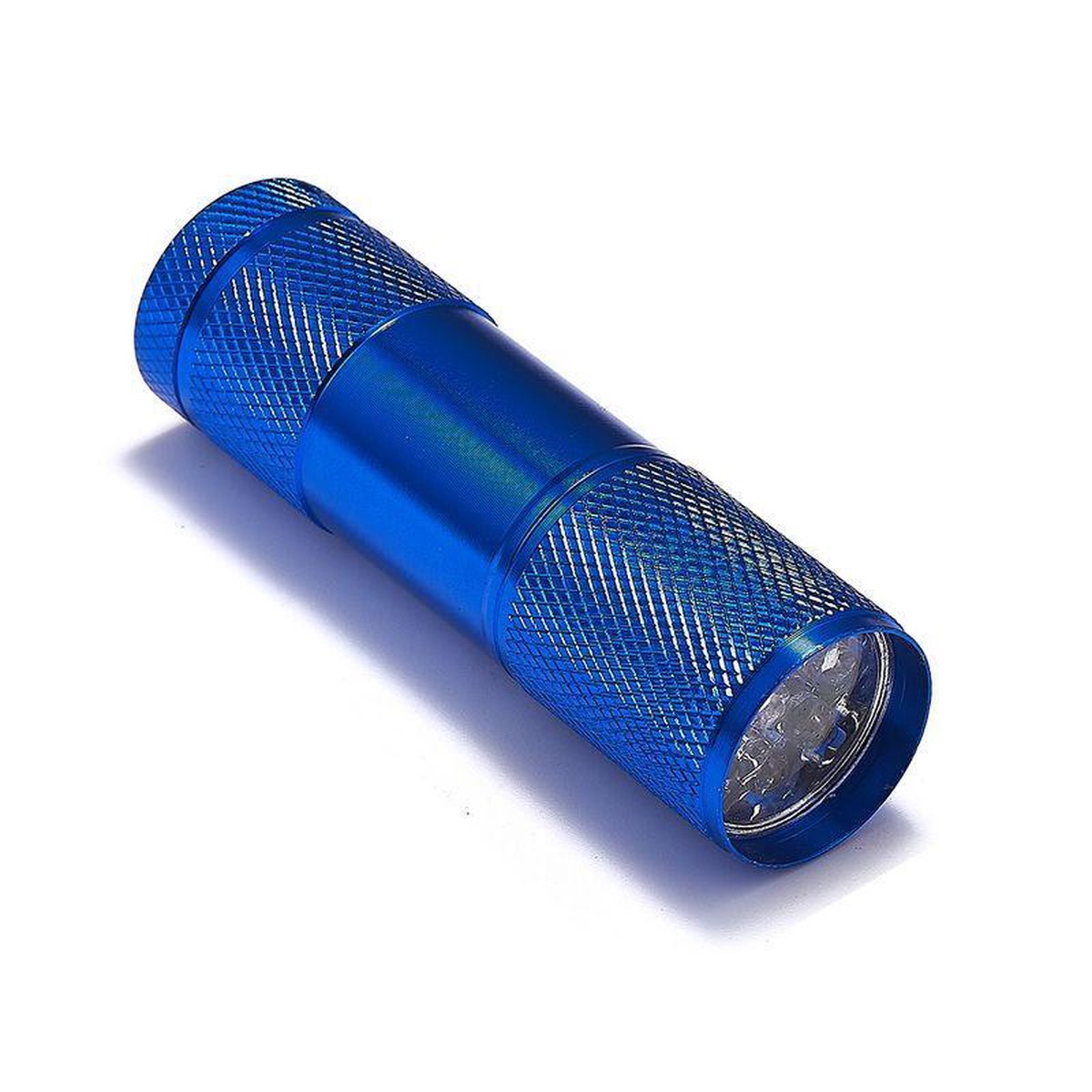 Mini zaklamp 9 LED Aluminium UV Ultra Violet paars licht - Blauw