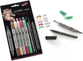 Copic Ciao set Manga 3: 5 markers + 1 fineliner