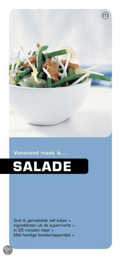 Cover van het boek 'Vanavond salade' van A. Bakker