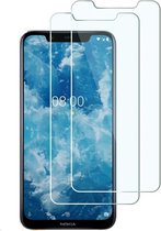 2 stuks Glass Screenprotector - Tempered Glass voor Nokia 8.1