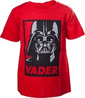 Star Wars - Kinder Shirt Rood ' Darth Vader' - 98/104