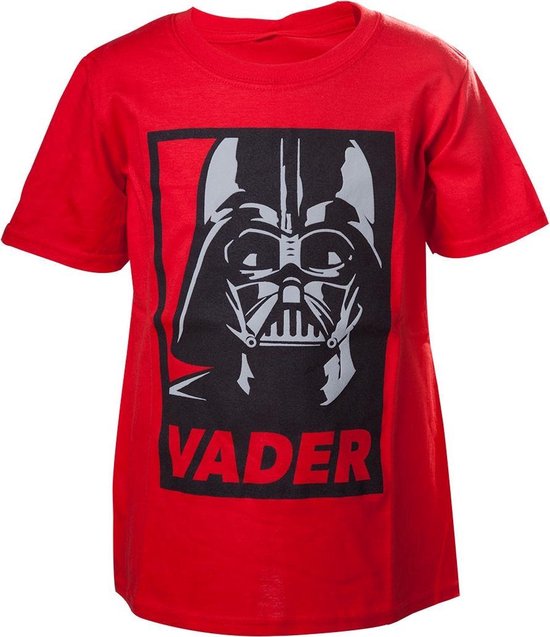 Star Wars – Kinder Shirt Rood ‘ Darth Vader’ – 98/104