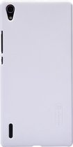 Nillkin (Frosted Shield serie ) back cover hoesje - Wit kunststof - geschikt voor Huawei Ascend P7