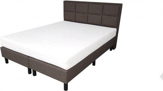 Boxspring Mercure antraciet stof 140X200