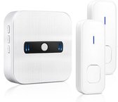 Wireless Doorbell 2 transmitters+1 receiver White EU plug - N8K-2T1-W
