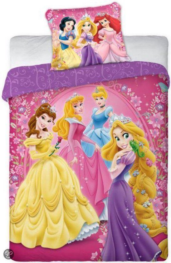 Disney Prinsessen - Dekbedovertrek - Eenpersoons - 140x200 cm - Roze |  bol.com