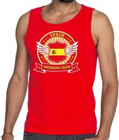 Rood Spain drinking team tanktop / mouwloos shirt heren XL