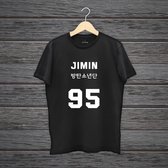 Jimin 95 Kpop BTS T-shirt / Unisex Maat XL / K-Pop Boyband groep / Koreaans Bangtan Boys