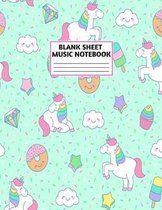 Blank Sheet Music Notebook