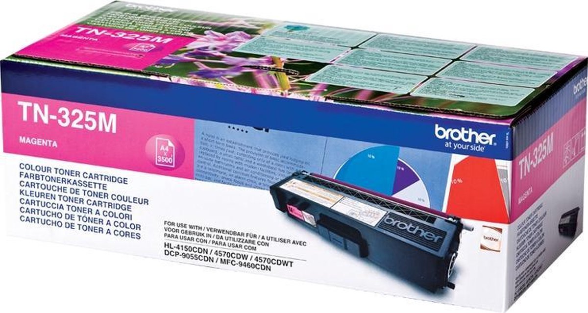 Brother TN-325 Toner Magenta (Hoge Capaciteit) Brother TN-325 Toner Magenta (Hoge Capaciteit)