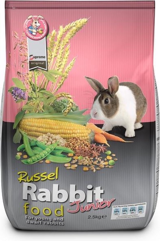 via envelop verrassing Supreme Russel Rabbit Junior - 2 St à 2,5 kg - Konijnenvoer | bol.com