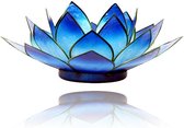 Lotus sfeerlicht blauw 2-kleurig - 13.5 cm - S