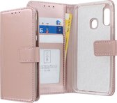 Samsung Galaxy A20e Bookcase hoesje - CaseBoutique - Effen Rose goud - Kunstleer