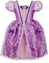 Prinsessen jurk paars maat 140 - labelmaat 150 - verkleedjurk