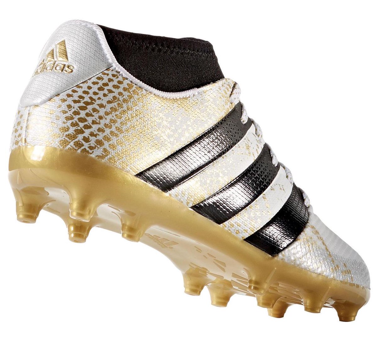 adidas ACE 16.3 Primemesh FG/AG Voetbalschoenen - Maat 36 2/3 - Unisex -  wit/zwart/goud | bol.com