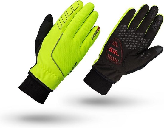 GripGrab - Windster Hi-Vis Windproof Winter Glove - Geel Hi-Vis - Unisex - Maat XL