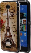 Eiffeltoren TPU Cover Case voor Sony Xperia E4 Cover
