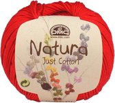 DMC Natura Just Cotton N23 Passion. PAK MET 9 BOLLEN a 50 GRAM. KL.NUM. 63.
