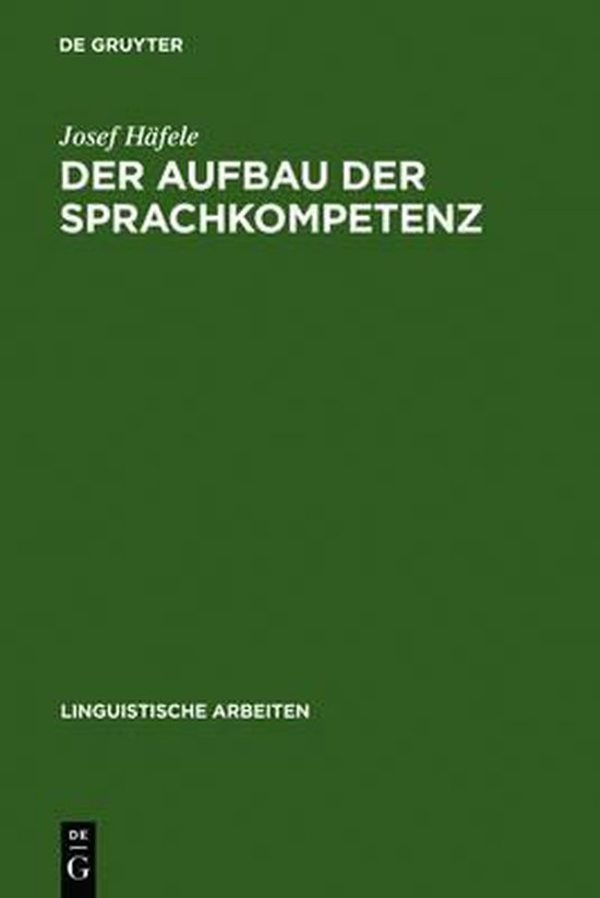 Der Aufbau der Sprachkompetenz - cover