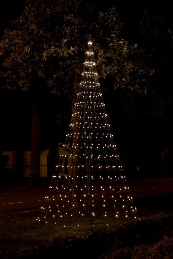 Nordik Lights Vlaggenmast Kerstboomverlichting - 4 meter - 432 LED - Warm wit - Incl. mast
