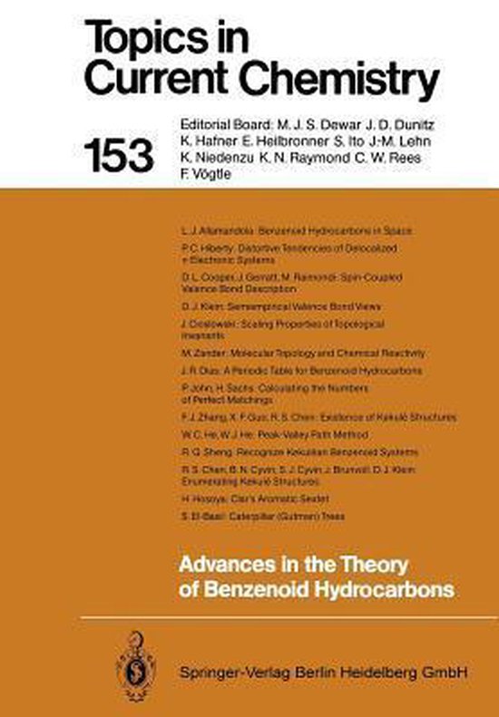Advances in the Theory of Benzenoid Hydrocarbons - cover