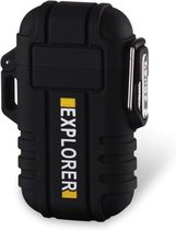Plasma USB Aansteker Outdoor Waterdicht Zwart - Oplaadbaare Torch