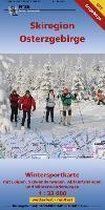 Wintersportkarte Skiregion Osterzgebirge 1:33 000