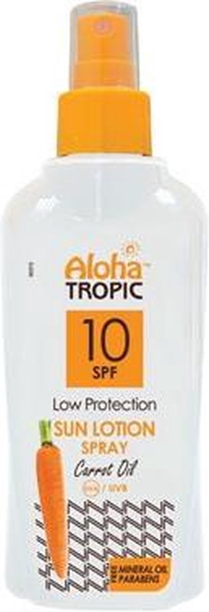 Aloha Tropic Zonnebrand Spray SPF 10 Wortelolie
