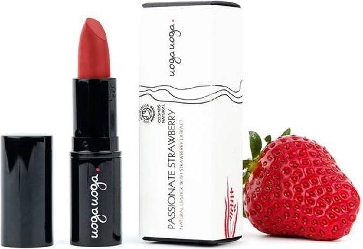 Uoga Lipstick Passionate Strawberry Bio, 4 G