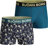 Björn Borg Skeleton jongens Boxershort - 2pack - multi/glow in the dark/blauw - Maat 134 - 140