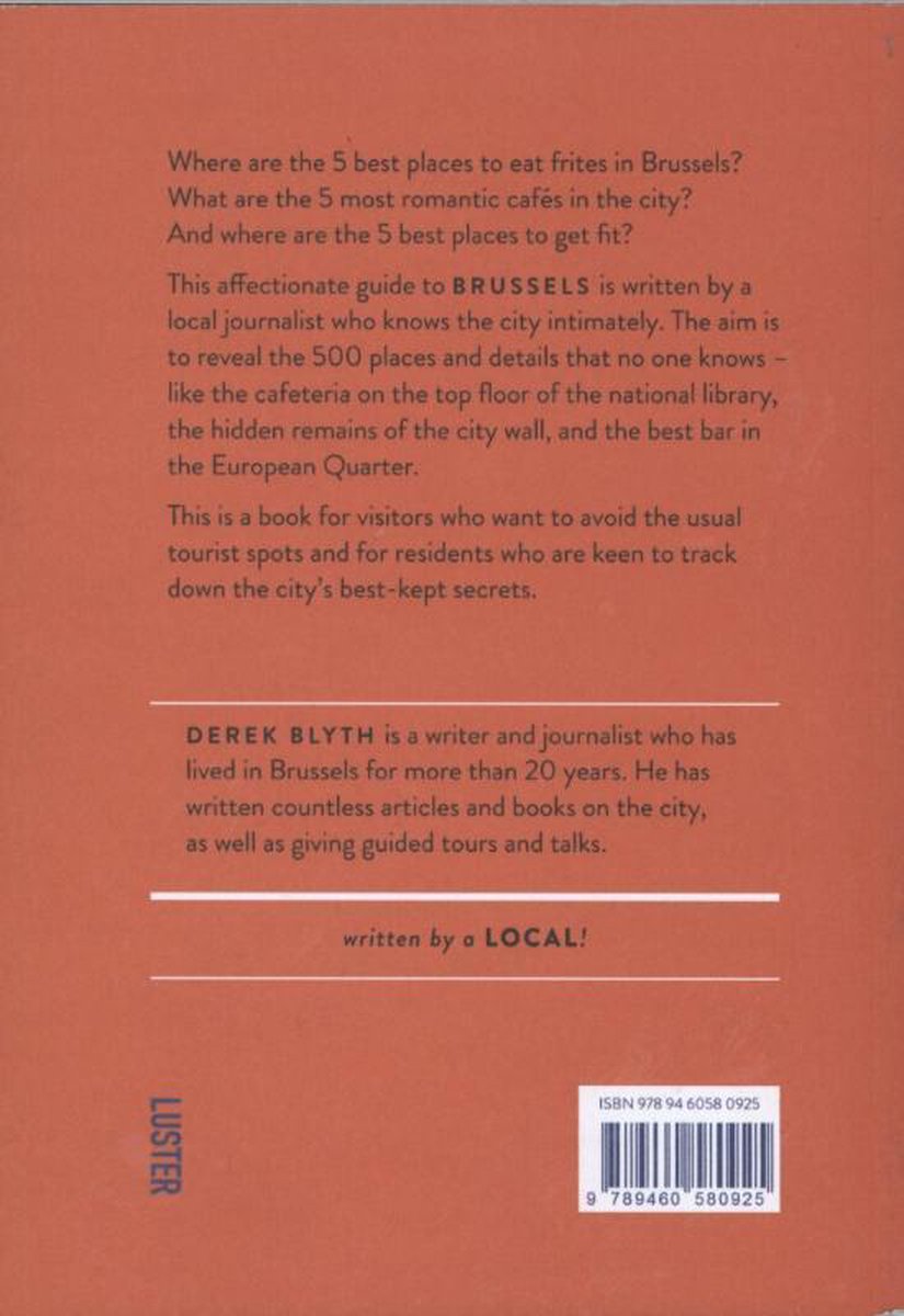 The 500 hidden secrets of Brussels - back cover