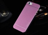 iPhone 5 5s Motomo metal brushed cover case hoesje roze