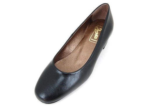 Stravers - Maat 42 Zwarte Business Pumps met Lage Hak Grote Maten | bol.com