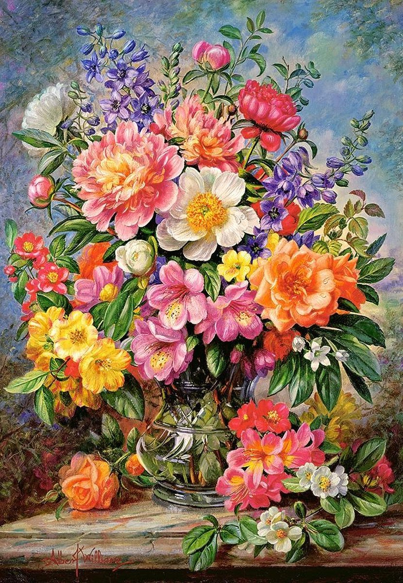 Castorland June Flowers in Radiance – Puzzel – 1.000 stukjes – Satijnen afwerking – Perfecte pasvorm – Europese kwaliteit — afbeelding 2