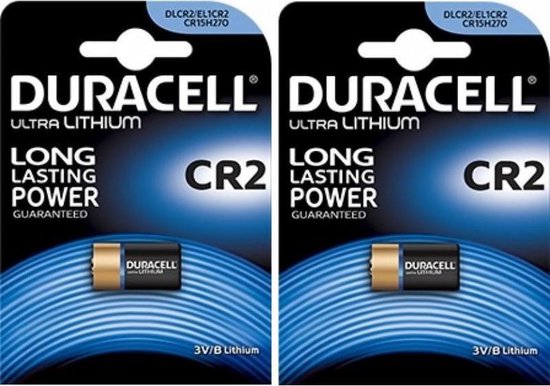 2 Stuks - Duracell CR2 EL1CR2 RLCR2 DR2R 3V Lithium batterij | bol.com