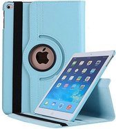 Book Cover Geschikt voor: Apple iPad Air 1 & Air 2 (2013 & 2014) / iPad 2017 / iPad 2018 - 9.7 inch Draaibaar Hoesje met - Multi stand Case Case - Licht blauw