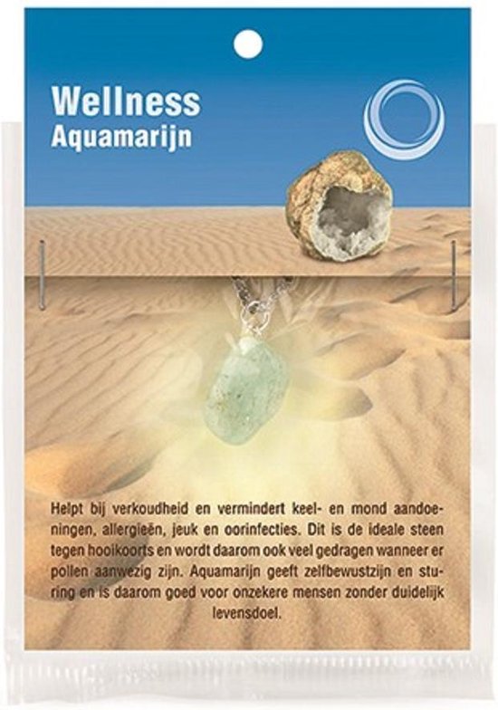 Ruben Robijn Aquamarijn gezondheids hanger