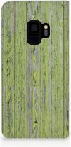 Geschikt voor Samsung S9 Hoesje Design Green Wood