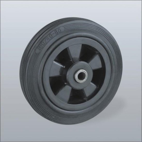 Pelmel milieu afbreken WielenOutlet 100 mm rubber los wiel - RP1-100 | bol.com