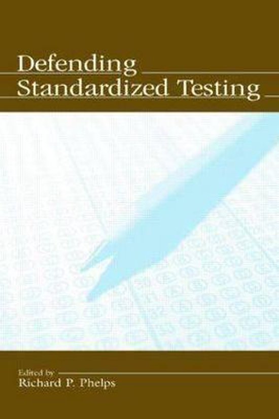 Defending Standardized Testing - cover