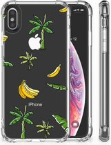 Geschikt voor iPhoneX | Xs TPU Hoesje Design Banana Tree